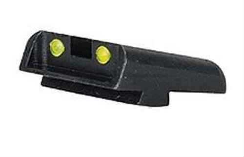 Truglo TG131GT2Y Brite-Site TFO High Set Fits Glock 20/21/29/30/31/32/37 Tritium/Fiber Optic Green Front Yellow Rear Bla